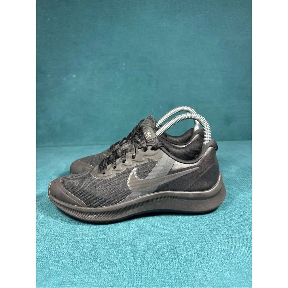 Nike Boys Star Runner 3 DA2776-003 Black Running Shoes Sneakers Size 3.5Y